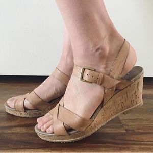 ✨Franco Sarto Leather Wedges